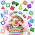 Magnetic Tiles Clear Colors, Magnet Blocks for Kids, STEM Magnetic Blocks for Toddlers, Girls, and Boys