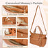 12 Strap,2 Omanmoli Small Diaper Bag,Mini Diaper Bag Tote, Leather Crossbody Diaper Bag Clutch with Pocekts Diaper Bag