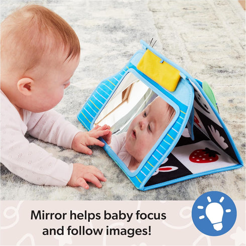 Tummy 3 1+ Ms. Rachel Official Time Activity Bus Folding Play Mat with Baby Mirror & Sensory Toys for Interactive Play