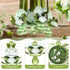 Coume 60 Pcs Sage Green Baby Shower Favors, Acrylic Pacifier Necklace with Thank You Cards for Guests