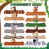 Relaxgiant 12 Pcs Stuffed Animal Slap Bracelet Plush Toy Hug Animal Slap Bracelet Plush Wrist Cute Snap Bracelets