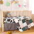 Hahafelt 3 Set Set Piece Patchwork Western Crib Bedding for Boys Girls Cow Cactus Print Baby Bedding Barnyard Western