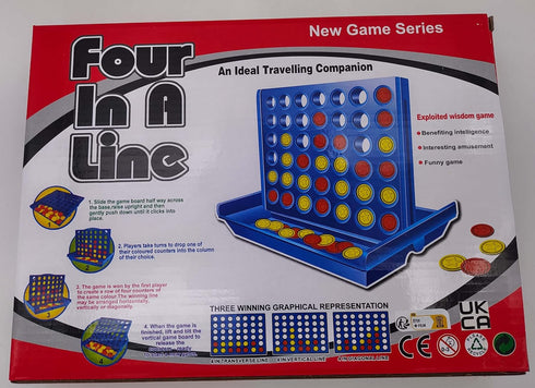 4 in a Row Game Big - Classic Board Game for Kids Ages 3-8, Includes 6 Spare Discs