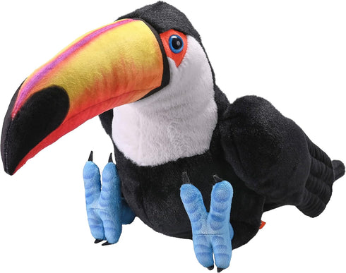 Wild Republic Artist Collection Toucan Plush Toy, 15 inches, Gift for Kids, Fill is Spun Recycled Water Bottles