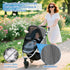 South to East Mosquito Net for Stroller with Drawstring, Baby Bug Netting with Storage Bag, Breathable & Portable