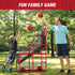 Basketball Arcade Game Indoor Outdoor, Kids Basketball Hoop with 4 Balls & Pump, Single Shot Basketball Game at Home,