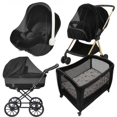 Enovoe Mosquito Net for Stroller - Bug Net for Stroller - Black