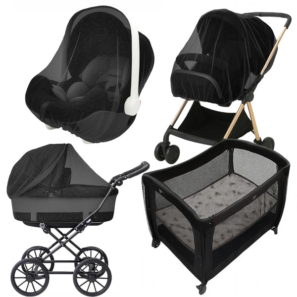 Enovoe Mosquito Net for Stroller - Bug Net for Stroller - Black