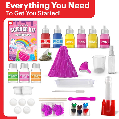 Doctor Jupiter Girls’ First Science Kit for Ages 4-12 | 50+ Experiments, STEM Learning & Educational Toys
