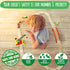 Wooden Train Sets for Boys 2-7, 38 Pcs Wood Train Set with Crane, Bridge & Tracks for 3 Year Olds
