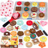 Wooden Cookie Play Food Set for Kids Kitchen Accessories Food Toys for