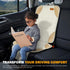 2 (2 Pack) Siivton Car Seat Protector for Child, Cushion for Leather & Fabric Seats, Mesh Pockets, Non-Slip Bottom