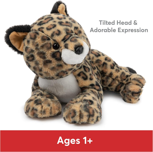 1 12 GUND Banks Leopard Plush, Premium Stuffed Animal for Ages and Up, Brown/White
