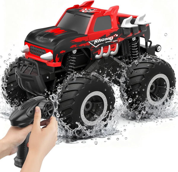HOMETALL Amphibious Remote Control Car Monster Truck Toys - 1:16 All Terrain