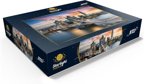 MyPuzzle Tower Bridge and Skyline of London - Premium 1000 Piece Jigsaw Puzzle for Adults