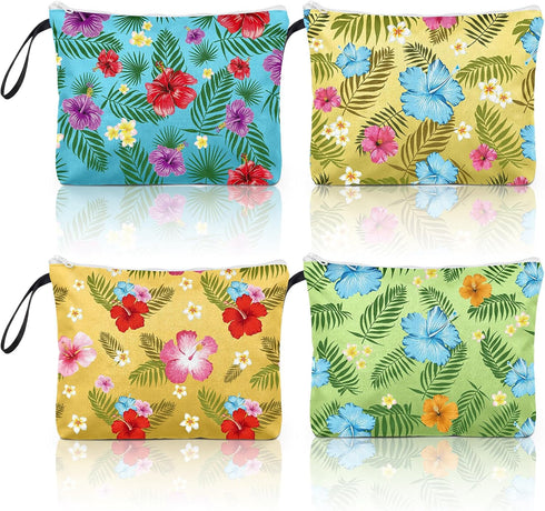 Klyyo Clyro 4 Pack Hawaiian Wet Dry Bags for Swimsuit Travel Beach Diaper Bag
