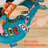 Set 12 3+(Dinosaur) Toy Car Ramp Track, Climbing Hills Railcar Colorful Vehicles Construction Play with Mini Racer Cars