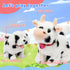 Hopearl Walking Point Dog Interactive Toy - Electronic Plush Puppy with Moving Head, Gifts for Toddlers