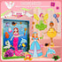 DINSUMRUG 3 4 5 6 7 Magnetic Dress Up Dolls for Girls,Princess Mermaid Fairy Ballerina Magnet Dolls Dress Up Kits,Car