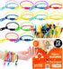 UpBrands 72 Classroom Rewards, Party Favors for Kids, Friendship Zipper Bracelets 7.5