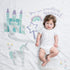 Set 40in 40in Lulujo Babys First Year Milestone Blanket and Card | x (Something Magical)