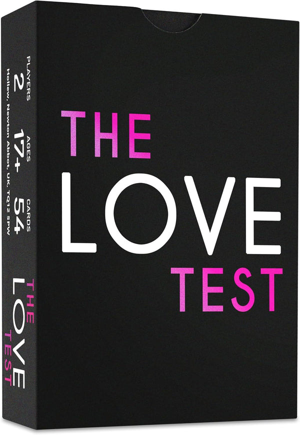 Couples Games - The Love Test for Valentines Day, Adult Card Game & Gift for Anniversary & Date Night Ideas