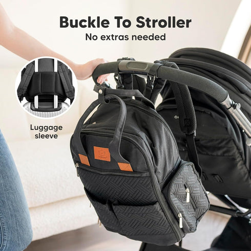 Backpack 2 KeaBabies Diaper Bag for Girls, Boys - Mom and Dad Baby Bag with Diaper Changing Pad for Newborns, Toddlers