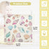Msyxl 3 Pack 12x12in Colorful Seashells Baby Washcloths Soft Face Towel Absorbent Bath Wash Cloths for Newborn Infants