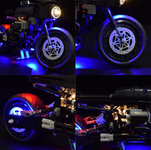 LED Lighting Kit for Lego 42155 The Batman Batcycle Building Set - Remote Version Not Included