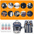 Backpack backpack, Astro alan Baby Diaper Bags with Changing Station, Waterproof Diaper Bag for Moms Dads with USB