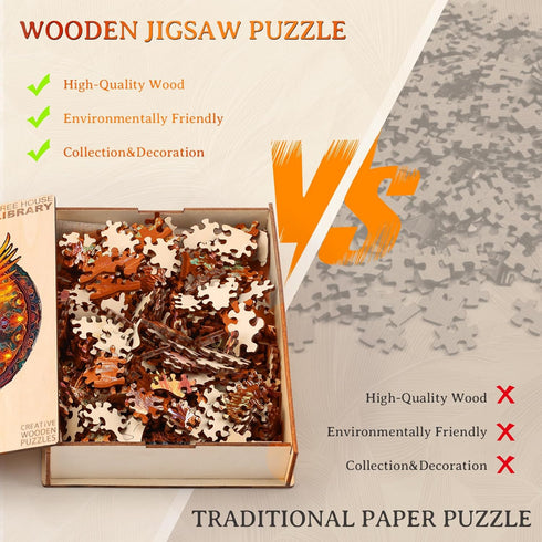 11.8 10.9in 200pcs KAAYEE Wooden Jigsaw Puzzles-Wooden Puzzle Adult Unique Shape Advanced Phoenix Wooden Jigsaw Puzzle
