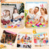 120 Pack VISCOO Squishy Toys, Easter Basket Stuffers, Mochi Squishy Bulk Party Favors for Kids, Treasure Box Toys