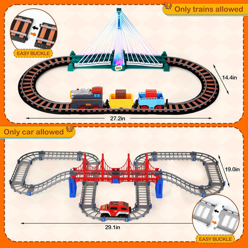 Set 4-8, 3 4 5 6 3-5, 4-7 Letapapa Electric Train for Kids Ages Christmas Birthday Gifts for Year Old Boys, Train