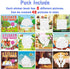 6PCS 4-8 48 Bible Paint by Stickers for Kids Ages VBS Crafts Sticker by Number Puzzle Activity Book Christian Gift