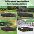 61" L61" W8" Kasla Sandbox Cover, Square Sandbox Cover Waterproof, Outdoor Toddler's Large Sand Box Covers for Sand