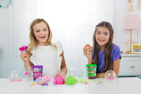 Sugar Surprise 10 3+ Collectible Dolls, Surprise Pieces, Reusable Fluff & Mold Accessories, Sensory Play, Ages