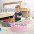 ABenkle Cotton Woven Rope Storage Basket, Decorative Toy Bin with Handle for Nursery and Organizing Shelves