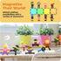 PicassoTiles Magnetic Tiles Compatible - 8pc Character Action Figures Add On Set for Educational Toddlers Toy