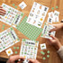 Neutral Gender Reveal Party Bingo Game, 24 Player Safari Jungle Animal Cards for Family Activity, Pregnancy Announcement