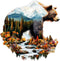 Wooden Puzzles for Adults - Bear and Nature Wooden Jigsaw Puzzle -