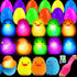 12 Pack Easter Eggs Filled with LED Chick Puffer Balls, Easter Basket