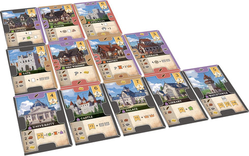 Pocket Master Builder Card Game | City Building Resource Management Strategy Game for 1-2 Players Ages 14+ | Made by