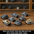 MISTBUY 1165-Piece WW2 Sets 8 Set Army Tank Toys Building Compatible with Lego, Create A Large KV-VI Military Models