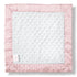 SwaddleDesigns Baby Lovie, Small Security Blanket, Plush Dots with Satin Trim, White Mini Mod Circles on Pastel Pink, 14 x 14 inches (36 x 36 cm) by SwaddleDesigns