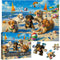 Funny Dog Puzzles for Adults 1000 Pieces - PICKFORU Beach Puzzle Collection, Cute Dog and Puppy Puzzle