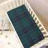Cozy 28x52 inch Kigai Red Blue Green Plaid Crib Sheet for Boys and Girls Jersey Knit Fitted Baby Sheet for Standard