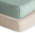 mushie Extra Soft Muslin Fitted Crib Sheet 2-Pack | 192 Thread Count