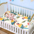 SyXIOP 28" 52" Cartoon Funny Macaw Neutral Cooling Baby Waterproof Crib Mattress Cover x Absorbent Bed Pads Disposable