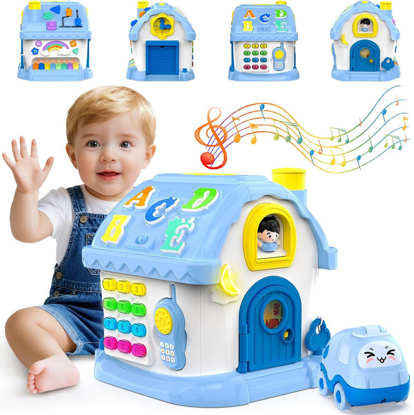 Montessori Toys for 1 Year Old Boy Gifts, 12-in-1 Musical House Educational