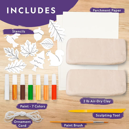 NATIONAL GEOGRAPHIC Modeling Clay Arts & Crafts Kit - Air Dry Clay for Kids with 2 lb. Clay